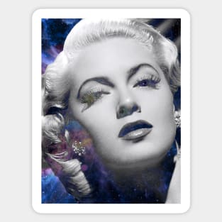 Lana Turner Hollywood Space Goddess Sticker